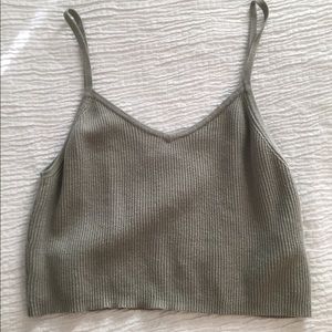 SALE☀️Olive sweater crop top